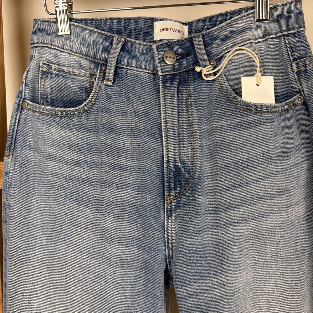 NWT Drifwood Light Washed Blue Floral Embroidered Jeans Womens 25 #0773 - Picture 3 of 5
